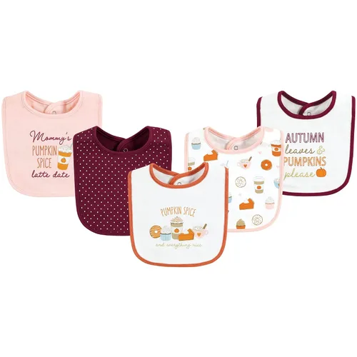 Vista 36 de Hudson Baby Baberos unisex de algodón para bebé, nube rosa, talla única (paquete de 2)