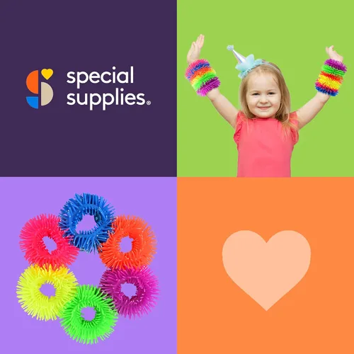 Vista 7 de Special Supplies Pulseras de banda esponjosas para niños, paquete de 6, juguetes sensoriales flexibles y elásticos, silicona táctil al tacto