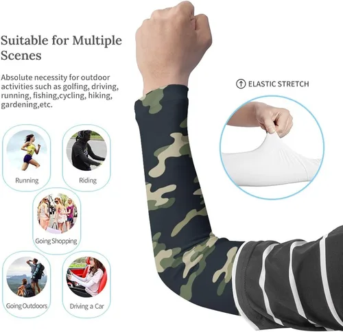 Vista 3 de Mangas de compresión para el brazo con protección UV para hombres y mujeres