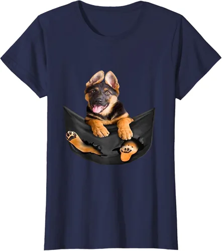 Vista 29 de Dog Lovers Gifts - Camiseta divertida con cara de perro con bolsillo, Negro, S