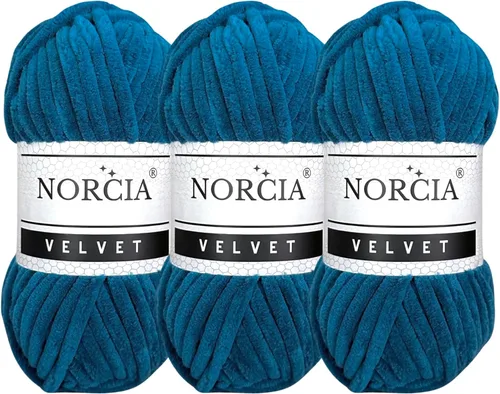 Vista 17 de Hilo de Terciopelo Suave Chenille para Ganchillo Super Voluminoso (100g-3.50oz) (68m-74.3 yds) Hilo para Manta de Bebé para Tejer Amigurumi Hilo