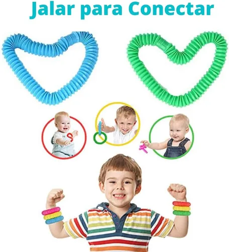 Vista 5 de Paquete de 32 tubos de reventar burbujas, tubos para ansiedad para niños y adultos, juguetes sensoriales para aliviar el estrés y la ansiedad