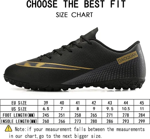 Vista 3 de Qzzsmy Zapatos deportivos de fútbol para hombre zapatos de fútbol profesionales transpirables para deportes al aire libre corrercompetencia