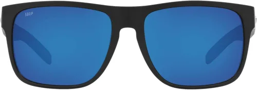 Vista 9 de Costa Man - Gafas de sol con montura negra mate, lentes de espejo verde, 2.323 in
