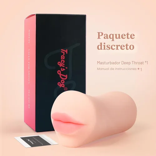 Vista 9 de Tracy's Dog Masturbadores masculinos, Stroker de garganta profunda y sexo oral característico, juguetes sexuales para hombres, juguete oral