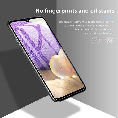 Vista 3 de Protector de pantalla de vidrio templado para Samsung Galaxy A32 5G, 2 unidades, antiarañazos, dureza superior, sin burbujas, protector de pantalla