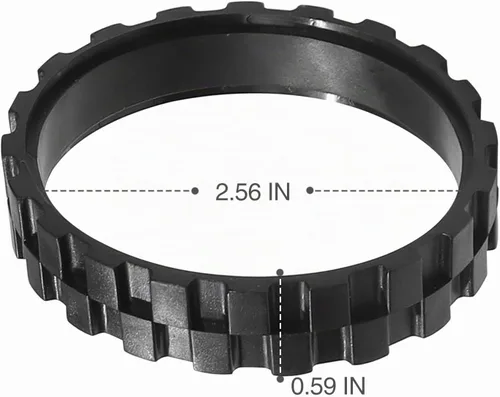 Vista 2 de 2 piezas de neumáticos de repuesto para i-Robot Roomba S9, j7, 500, 600, 700, 800, 900, e y modelos de la serie i, piezas de repuesto de neumáticos
