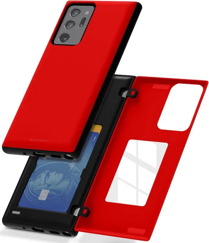 Vista 40 de GOOSPERY Parachoques magnético para puerta compatible con Galaxy Note 10, estuche tipo billetera con tarjetero, cierre automático por iman, funda