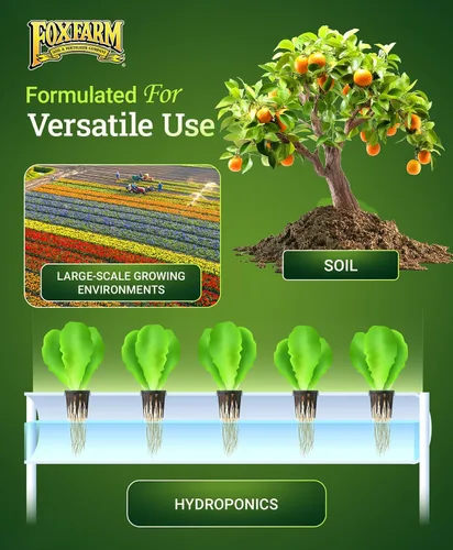 Vista 4 de FoxFarm Cultivation Nation Cal-Mag para plantas - 4-0-0, 3% de calcio, 1% de magnesio - 1 pinta