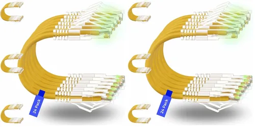Vista 23 de Rapink Patch Cables Cat6/ Cat6a - Cable de conexión Ethernet Cat6 / Cat6a, compatible con 10G, cable de conexión Cat 6 sin enganches para panel