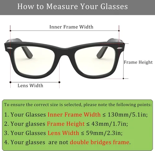 Vista 3 de Gafas de sol polarizadas con clip sobre gafas graduadas, lentes antideslumbrantes unisex UV400
