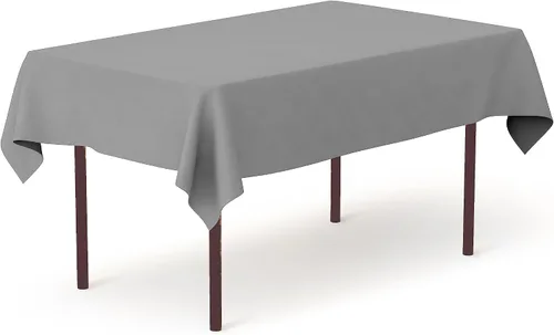 Vista 112 de Pomp - Mantel premium de poliéster con estampado abstracto de 52 x 52 pulgadas cuadradas Tela de fácil cuidado, resistente a arrugas y manchas