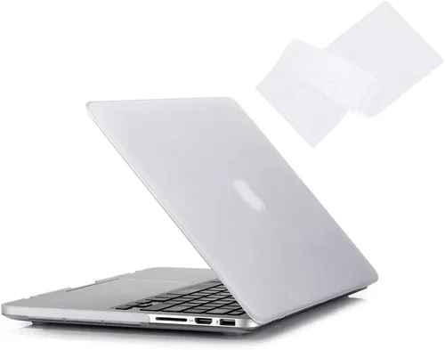 Vista 6 de RUBAN Funda para MacBook Retina Pro de 15 pulgadas A1398 (2015-2012), carcasa rígida de plástico liso mate con cubierta de teclado de TPU
