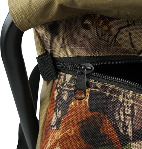 Vista 6 de BRUBAKER Silla plegable al aire libre - Silla de camping compacta y cómoda con bolsa. Construcción duradera, correa de transporte ajustable