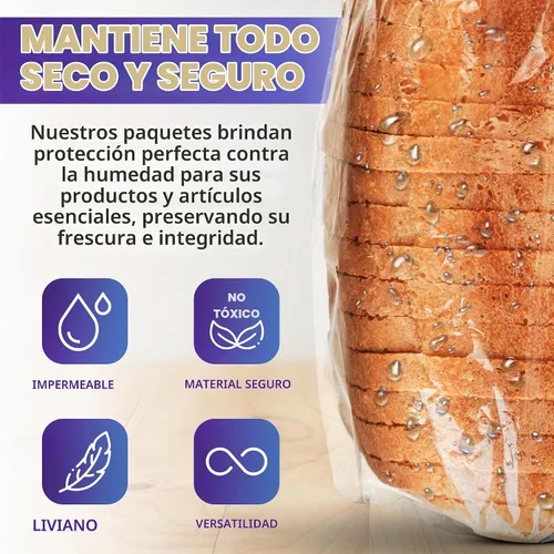 Vista 4 de APQ - Bolsas de polietileno con fuelle Transparente