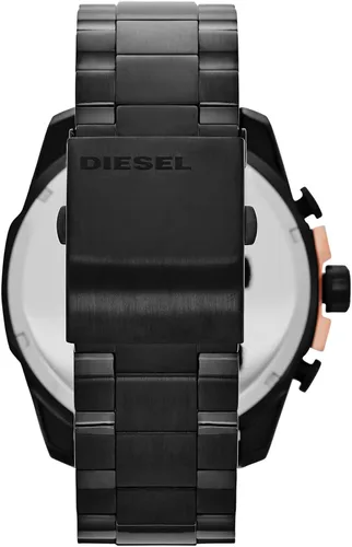 Vista 2 de Diesel, Mega Chief - Reloj de cuarzo con cronógrafo de acero inoxidable para hombre