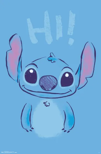 Vista 18 de Trends International Disney Lilo and Stitch - Póster de pared Hi Wall, 14.725 x 22.375 pulgadas, versión enmarcada de madera de granero
