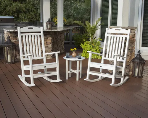 Vista 2 de Trex Polywood - Juego de 3 piezas para muebles de exterior, color negro carbón Negro (Charcoal Black)