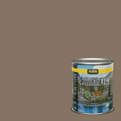 Vista 45 de Rodda Paint CASCADIA XL Pintura e imprimación satinada exterior en uno, cuarto de galón, pimienta de Jamaica