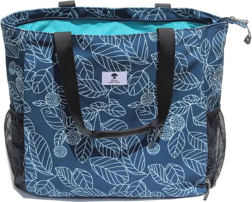 Vista 7 de Bolsa para esterilla de yoga ESVAN, bolsa de mano para yoga, bandolera para esterilla de yoga, bolsa de transporte para oficina, yoga, pilates