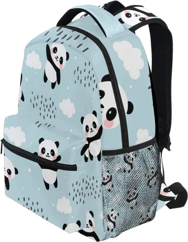 Vista 3 de ATTX Linda mochila con diseño de panda para niños y niñas, Panda-h, Ciclismo