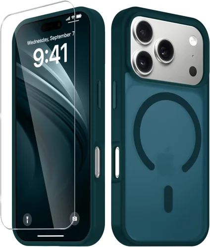 Vista 1030 de Funda para Google Pixel 10 Pro XL, cubierta magnética mate, color negro Fit for MagSafe, Screen Protector included, Shockproof Military Grade