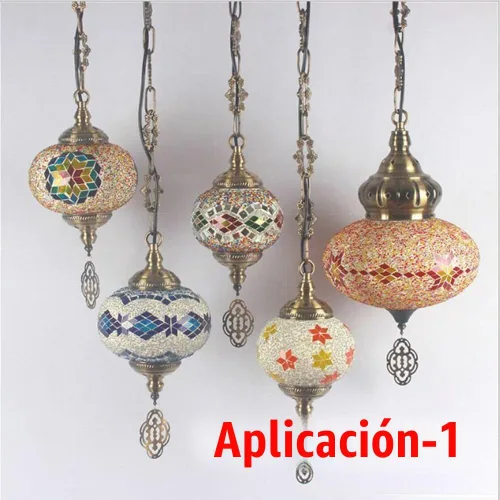 Vista 2 de Cadena decorativa de hebilla de ciruela de bronce dorado antiguo de 30 pulgadas para iluminación colgante (bronce dorado)