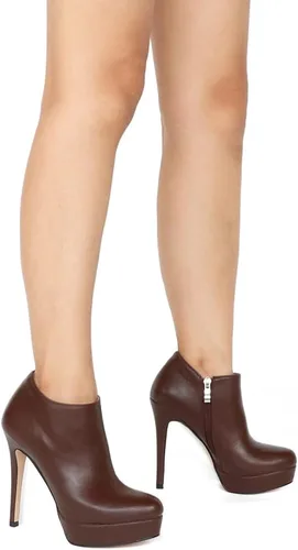 Vista 5 de Eithy Botas al tobillo para mujer, tacón alto, plataformas, zapatos puntiagudos, botas de primavera sexy