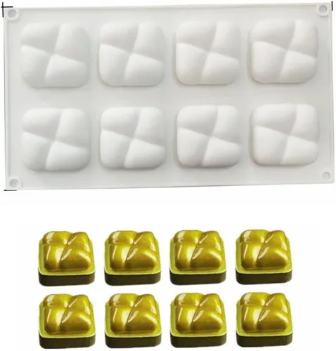 Vista 10 de mostsom Moldes de silicona para hornear pastel de mousse, molde de silicona para chocolate, molde de postre francés para chocolate pastelero, moldes