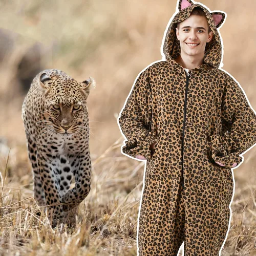 Vista 5 de Unisex Adult Onesie Animal Pajamas for Halloween Cosplay Women Girl Men Boy Sleepwear Homewear