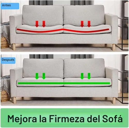 Vista 8 de GORILLA GRIP Tablero de soporte de cojín de sofá resistente para fijar sofás caídos, sofá de 21.5 x 70 pulgadas, tableros de madera contrachapada