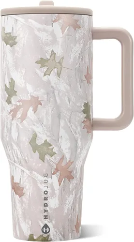 Vista 16 de HydroJug Traveler - Botella de agua de 40 onzas con asa y pajita abatible - Cabe en portavasos, vaso resistente a fugas - Reutilizable, aislado