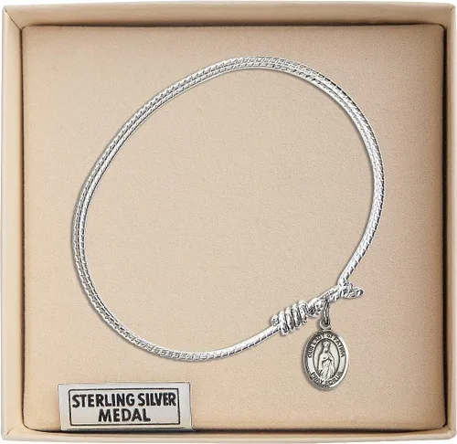 Vista 3 de Bonyak Jewelry - Pulsera con forma de ojo ovalado, plata de ley