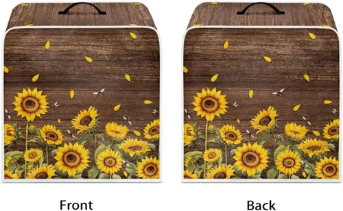 Vista 8 de Funda para cafetera, poliéster, azul, se adapta a la mayoría de máquinas de café estándar, protector resistente al polvo, huellas dactilares Playa