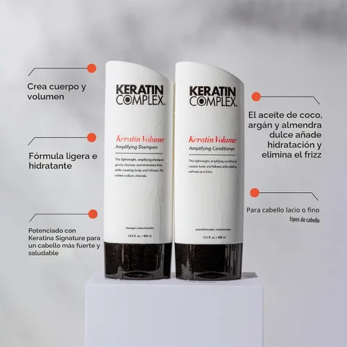Vista 4 de Keratin Complex - Champú Amplificador de Volumen de Queratina
