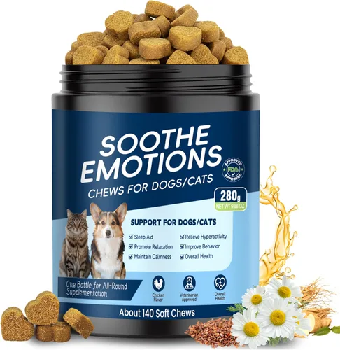 Vista 10 de Vitaminas y suplementos 24 en 1 para perros, multivitamínico masticable con condroitina, probióticos Omega-3, glucosamina para perros, pelaje