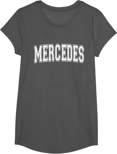 Vista 30 de MERCEDES TX TEXAS USA - Camiseta deportiva vintage estilo Varsity, Negro, S