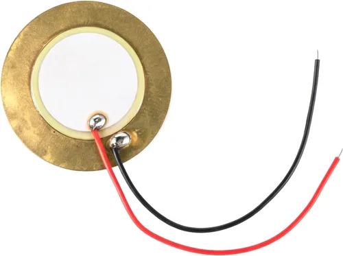 Vista 2 de Discos piezoeléctricos (20 piezas) - 0.787 in/1.063 in/1.378 in diámetro, 2.4 in plomo, latón y cerámica, 1.8KHz resonancia, para bricolaje
