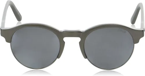 Vista 2 de Revo Lentes de sol redondos polarizados Re 1066 Reign RE 1066 03 GY para adultos lentes de sol redondos polarizados color peltre mate 157 pulgadas