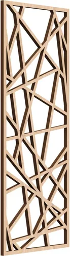 Vista 115 de Conway Paneles de pared decorativos de madera con calado, 9 3/8 pulgadas de ancho x 24 3/8 pulgadas de alto x 1/4 de alto, aliso
