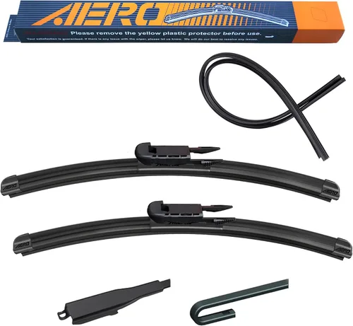 Vista 27 de AERO Avenger - Limpiaparabrisas prémium de 24 + 22 pulgadas para todas las estaciones, repuesto del fabricante original del equipo original