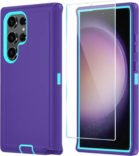 Vista 12 de ONOLA Funda para Samsung Galaxy S23 con protector de pantalla HD, resistente, a prueba de golpes y caídas, 3 capas, para Galaxy S23 de 6.1 pulgadas