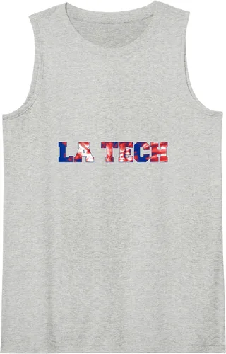 Vista 6 de Camiseta sin mangas con teñido anudado de los Louisiana Tech Bulldogs, Negro