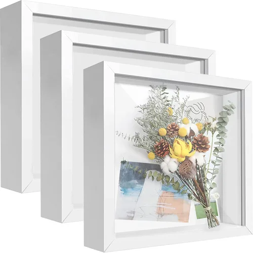 Vista 29 de Caja expositora pequeña de 4 x 6 pulgadas, vitrina para recuerdos, medallas, recuerdos de boda, manualidades, entradas y fotos