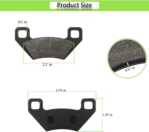 Vista 5 de Pastillas de freno delanteras y traseras para Arctic Cat 1000 550 570 700 650 500 450 400 366 350 300 250 Mud Pro Wildcat Trail 2004-2020, Wildcat