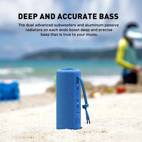 Vista 4 de MIATONE Altavoces Boombox al Aire Libre Portátiles Bluetooth Altavoces Inalámbricos Impermeables - Azul