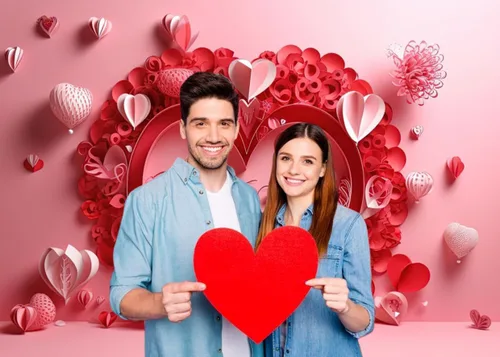 Vista 4 de Telón de fondo para el día de San Valentín de 5 x 4 pies para fotografía, fondo de corazones rosados para amantes, decoración de fiesta de San