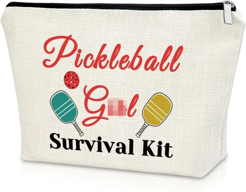 Vista 12 de Sazuwu Bolsa de maquillaje de regalo para mujer, Todos los días es un buen día para entrenar