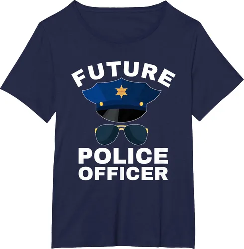 Vista 7 de Camiseta de policía para niños con texto en inglés «Proud Cop Dad»