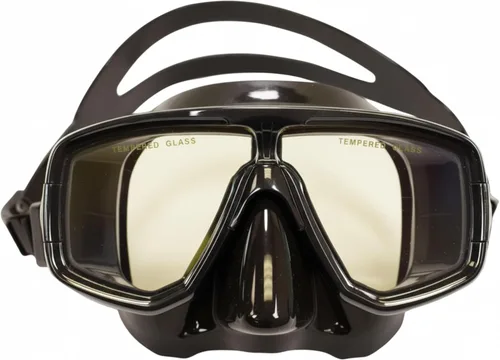Vista 9 de Scuba Choice Silicone Dive Mask – Dual Tempered Glass Lenses with Mirror Coating, Adjustable Black Skirt & Strap, Snorkeling Diving Mask, Fits Most